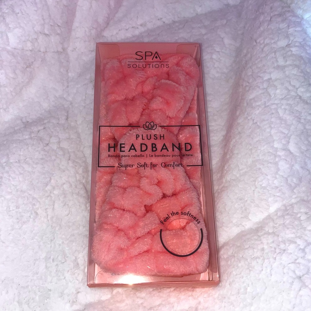 Pink Plush Headband